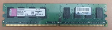 Pamięć RAM DDR2 1GB 800MHz Kingston KVR800D2N6/1G