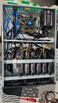 Obudowa do serwera obliczeniowego, koparka 6-8 GPU