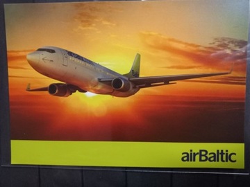 Pocztówka Air Baltic 737-400