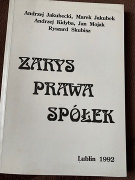 Zarys prawa spółek praca zbiorowa. M