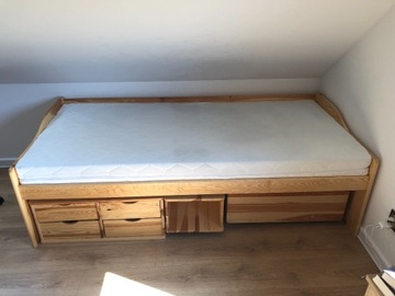 Łóżko  drewniane sosnowe