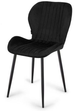 Krzesło tapicerowane MONTI BLACK