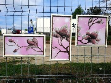 obraz z koralików "Magnolia"