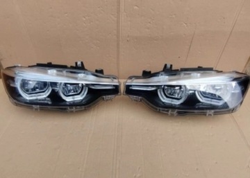 Lampa BMW 3 F30 LIFT FULL LED CZARNA KOMPLETNA Lew