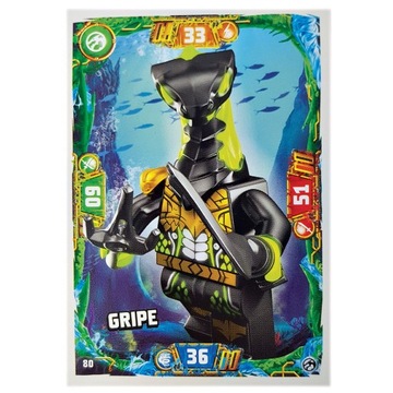 KARTA  NR 80  LEGO NINJAGO seria 7 SEABOUND