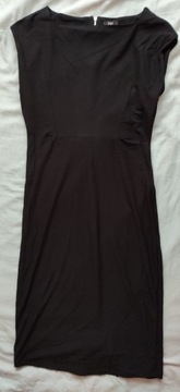 Czarna ołówkowa sukienka bez rękawów, r.38, F&F