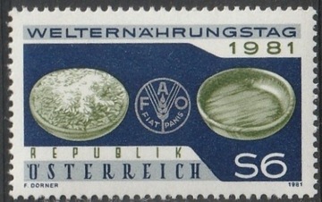 AUSTRIA - FAO - 1981 - CZYSTY **