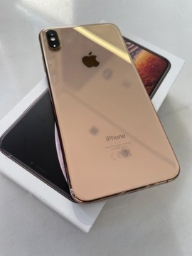 iPhone Xs MAX Gold 64 GB z etui_jak nowy