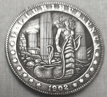 1 Dolar USA ,Morgan Dolar,1902,Hobo Nickel ,KOPIA 