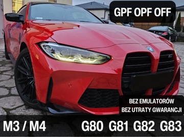 BMW M3 M4 GPF OPF OFF G80 G81 G82 Bez Emulatorów