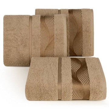 Ręcznik bawełniany 50x90 SYLWIA 2 brązowy