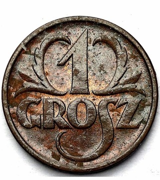 Moneta obiegowa II RP 1gr 1938r 