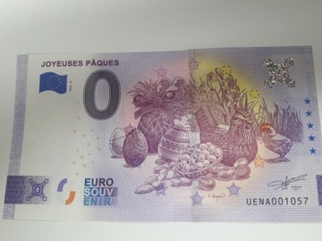 Banknot 0-euro-Francja 2022-8 Joyeuses Päques