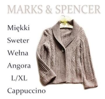 M&S*Miękki Elegancki Sweter z Wełną i Angorą*XL/42