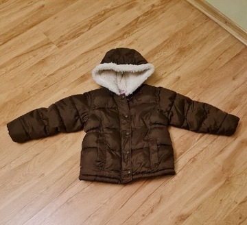 Dziewczęca zimowa kurtka z kapturem OldNavy 4 lata