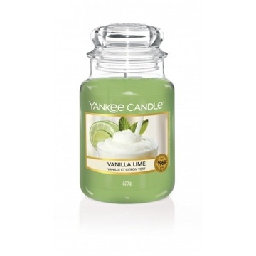 Duża świeca Yankee Candle Vanilla Lime 623g
