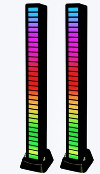 Pasek świetlny z wbudowaną baterią AUDIO LED RGB