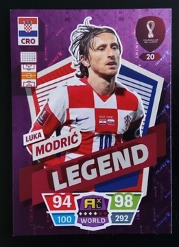 Karty piłkarskie Qatar 2022 nr 20 LEGEND MODRIČ