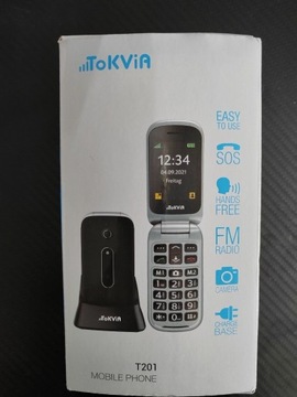Telefon dla seniora ToKViA T201 duże klawisze