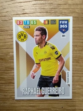 Karta Fifa 365 2020 Panini Guerreiro nr 201 BVB