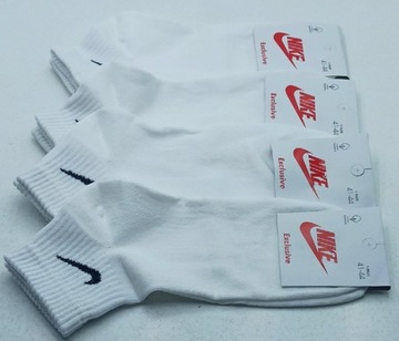 Skarpetki Nike Krótkie Biały 41-44  