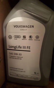 Oryginalny olej Volkswagen LongLife III 0W30 FE 1L