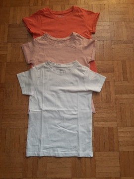 Komplet: T-shirty rozm. 110/116 cm, MARKOWE