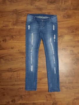 Spodnie jeansowe z przetarciami Sparkz 28/32