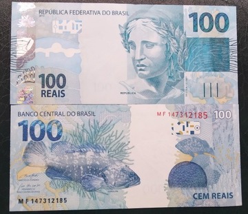 BRAZYLIA 100 REAIS 2010 UNC