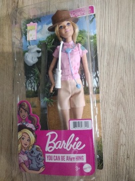 Lalka Barbie podróżniczka zoolog Kariera GXV86