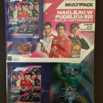 F1 Turbo Attax Multipack z Naklejkami