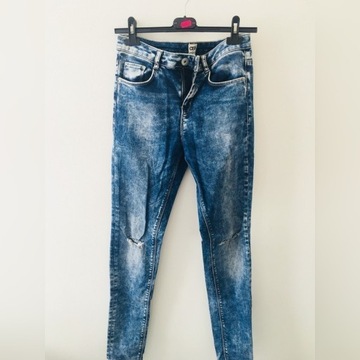 Asos denim rurki dzins ZARA spodnie 