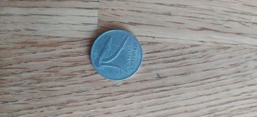 Moneta Włochy 10 lirów 1953