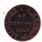 HAITI .... 1 centym ...1846