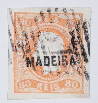 Portugalia Madera Mi PT-MD 3, 1868 r. Nieząbkowany