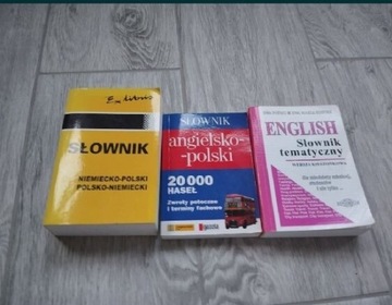 Zestaw słowników angielski, niemiecki 