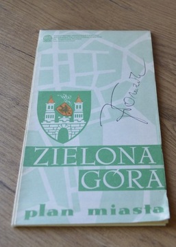 Zielona Góra plan miasta - 1987