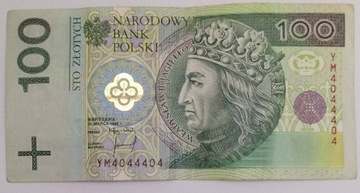 Banknot 100- zł. RADAR 1994rok. YM 4044404