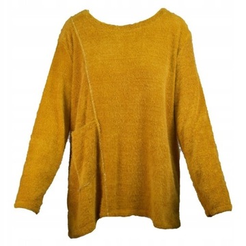 Sweter Musztardowy Roz Uni (48-54) *Italy*