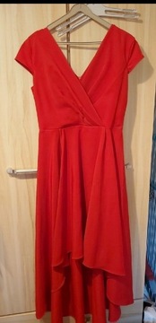 Marconi 40 czerwona suknia wizytowa 