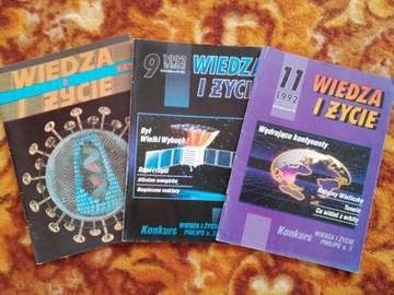 Wiedza i Życie 8/1990, 9/1992, 11/1992