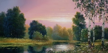 Ihor Tormin "Letni świt" obraz olejny 