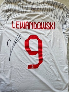 Robert LEWANDOWSKI koszulka z oryg. autografem