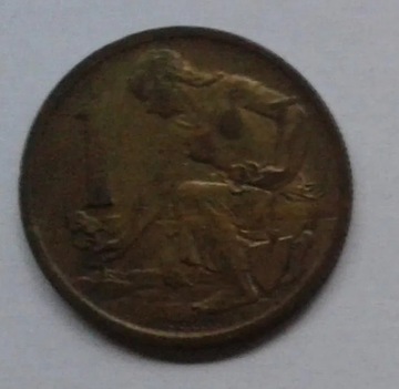 Moneta czechosłowacka 1 KORUNA korona z 1980 roku