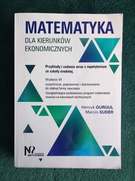 Matematyka dla kierunków ekonomicznych