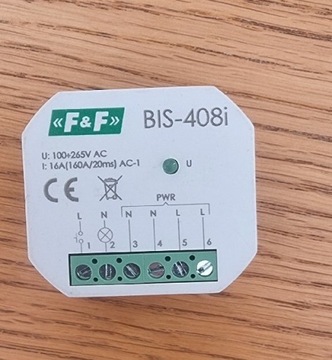 F&F, Przekaźnik bistabilny 16A BIS-408-LED