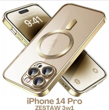 ETUI+SZKŁO OCHRONNE iPhone 14 Pro (+1 ETUI GRATIS)