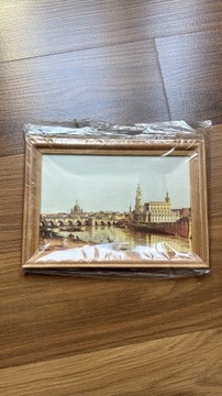 Obraz reprodukcja Canaletto Dresno 12,3 cmx17,5 cm