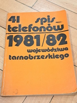 Książka telefoniczna Tarnobrzeg 1981