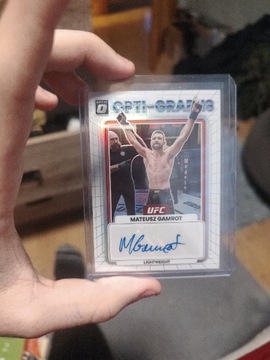 Mateusz Gamrot karta UFC z autografem 